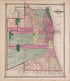Map of the City of Chicago from State of Illinois Combined Town, County, State, National and General Atlas 1870 by Relic Map Company