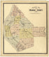 Outline Map of Monroe County, Illinois from Standard Atlas of Monroe County, Illinois 1901 by Relic Map Company