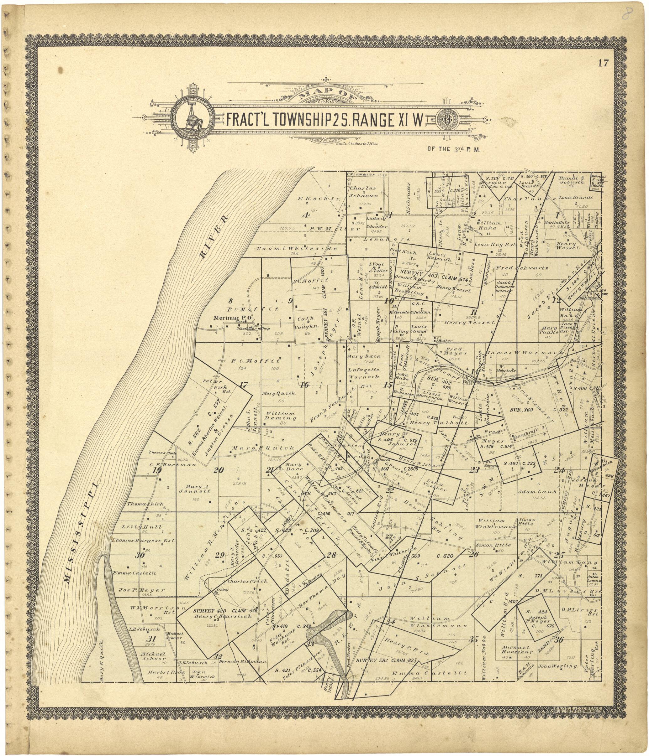 This old map of Map of Fract&