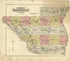 Outline Map of Pike County, Illinois from Standard Atlas of Pike County, Illinois 1895 by Relic Map Company