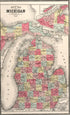 Map of Michigan from Atlas of Genesee County, Michigan 1899 by Relic Map Company