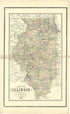 Map of Illinois from Atlas of Genesee County, Michigan 1889 by Relic Map Company