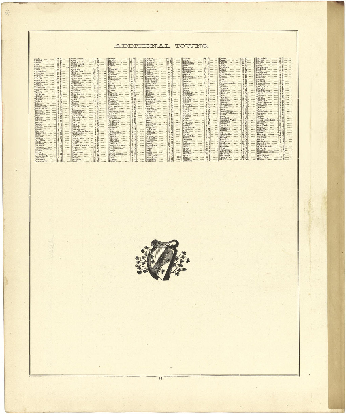 Additional Towns from Atlas of Genesee County, Michigan 1889 by Relic Map Company
