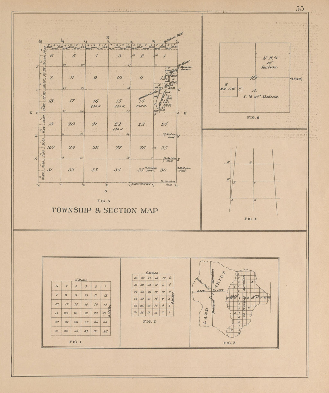 This old map of Township and Section Map from Plat Book of Huron County, Michigan from 1904 was created by E. B. (Ernest B.) Foote in 1904