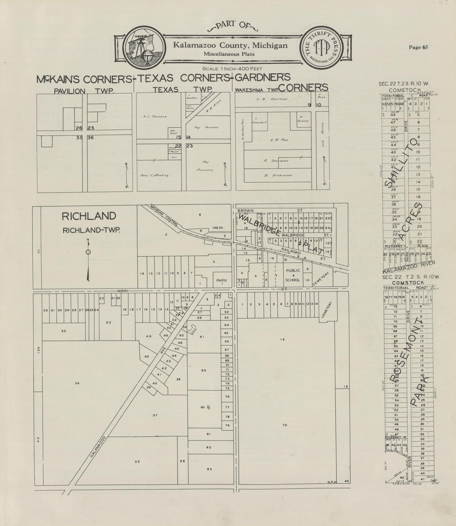 This old map of Part of Kalamazoo County; McKain&