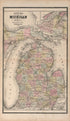 Map of Michigan from Standard Atlas of Livingston County, Michigan 1895 by Relic Map Company
