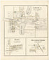 Attica; Elba; Hunters Creek from Atlas and Directory of Lapeer County, Michigan 1893 by Relic Map Company