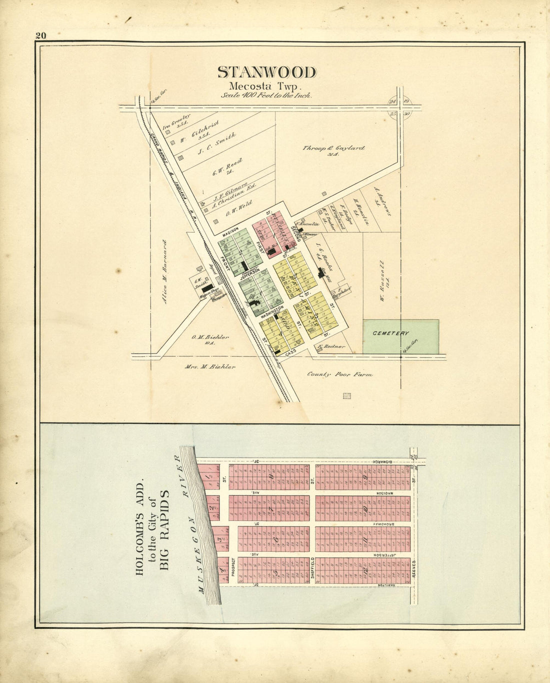 This old map of Stanwood, Holcomb&