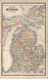 Map of Michigan from Illustrated Atlas of Oakland County, Michigan 1896 by Relic Map Company