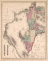 Lake Superior and the Northern Part of Michigan from Atlas of Saginaw County, Michigan 1877 by Relic Map Company
