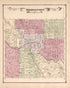 Bridgeport Township from Atlas of Saginaw County, Michigan 1877 by Relic Map Company