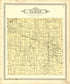 Map of Burns from Illustrated Atlas of Shiawassee County, Michigan 1895 by Relic Map Company