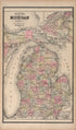 Map of Michigan from Standard Atlas of Washtenaw County, Michigan 1895 by Relic Map Company