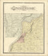 Map of Waubeek and Durand Pepin Co. from Standard Atlas of Buffalo and Pepin Counties, Wisconsin 1896 by Relic Map Company
