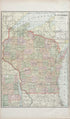 Wisconsin from Standard Atlas of Rock County, Wisconsin 1917 by Relic Map Company