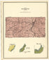 Map of Rochester Township from Plat Book of Racine and Kenosha Counties, Wisconsin 1924 by Relic Map Company