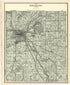 Map of Burlington Township from Plat Book of Racine and Kenosha Counties, Wisconsin 1924 by Relic Map Company