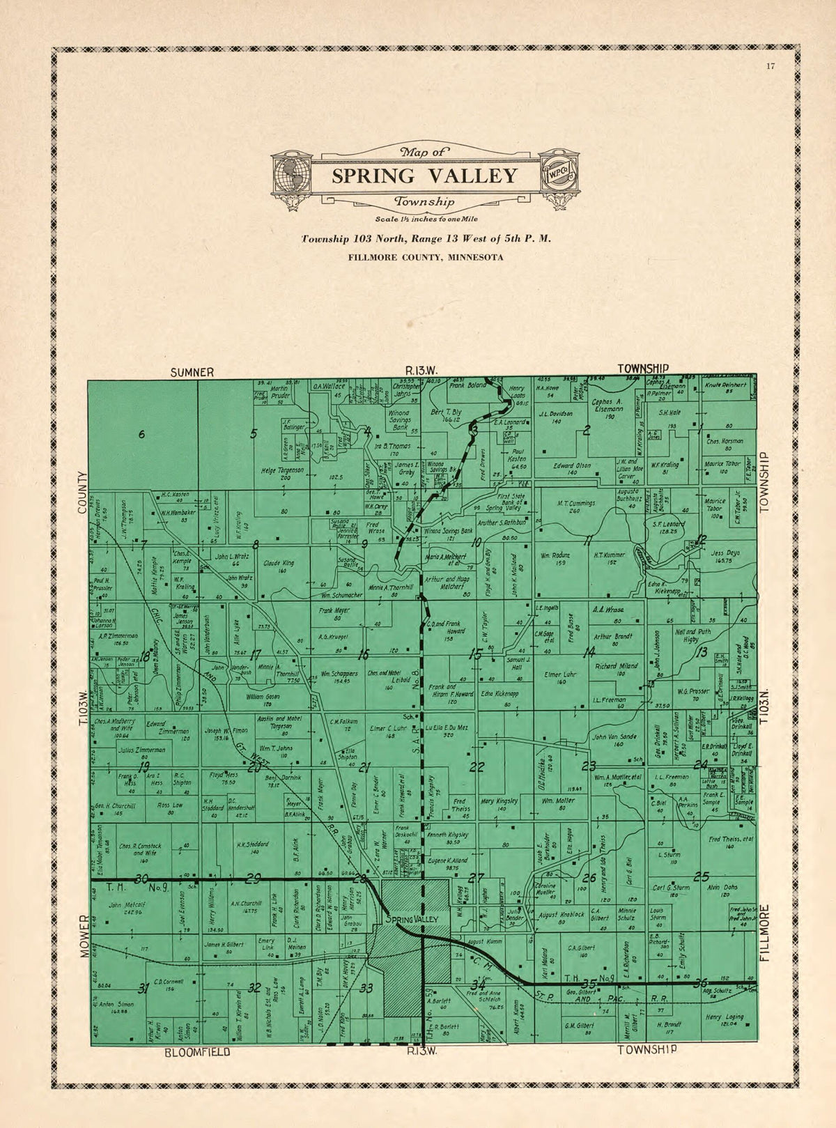 Spring Valley Township from Atlas and Farmers&