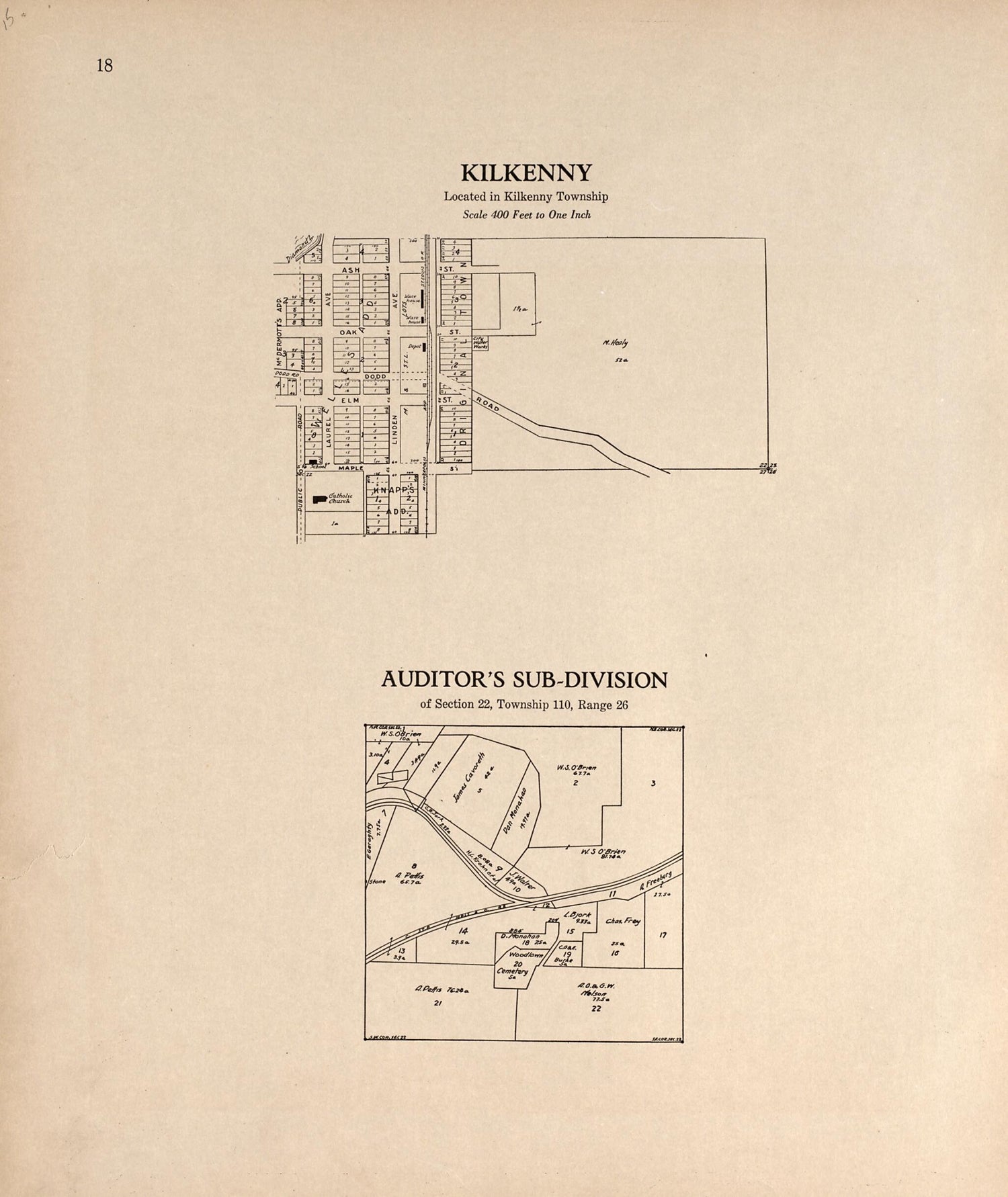 This old map of Kilkenny; Auditor&