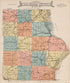 Topographical Map of Allamakee County, Iowa from Atlas of Allamakee County, Iowa 1917 by Relic Map Company