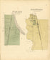 Pearl Rock Located In Bradford TP. & Alta Vista Located In Washington from Plat Book of Chickasaw County, Iowa 1892 by Relic Map Company