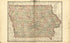 Map of Iowa from Plat Book of Chickasaw County, Iowa 1892 by Relic Map Company