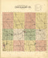 Outline Map of Chickasaw Co. Iowa from Plat Book of Chickasaw County, Iowa 1892 by Relic Map Company