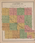 Outline Map of Guthrie County, Iowa from Standard Atlas of Guthrie County, Iowa 1917 by Relic Map Company