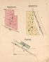 Robertson; Abbott; Cleves from Plat Book of Hardin County, Iowa 1892 by Relic Map Company