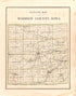 Outline Map of Madison County, Iowa from Madison County Atlas 1912 by Relic Map Company