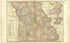 Missouri from Standard Atlas of Cedar County, Missouri 1908 by Relic Map Company