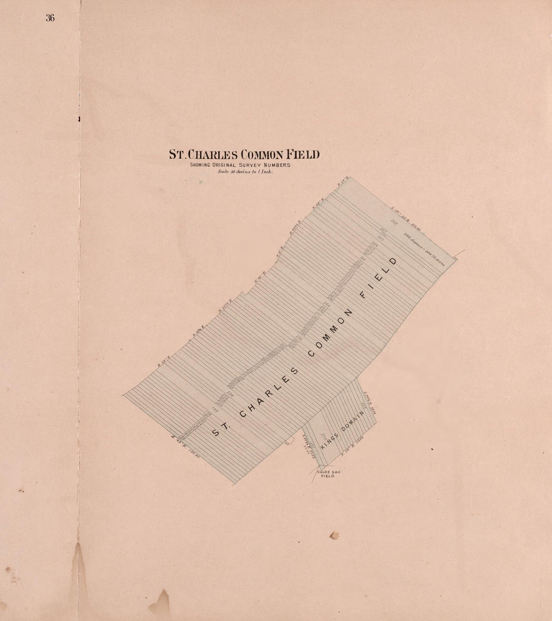 This old map of St. Charles Common Field from Plat Book of St. Charles Co., Missouri from 1905 was created by  North West Publishing Co in 1905