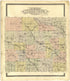 Outline Map of Custer County, Nebraska from Standard Atlas of Custer County, Nebraska 1904 by Relic Map Company