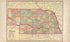 Nebraska from Standard Atlas of Hall County, Nebraska 1904 by Relic Map Company