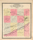 Ouline Map of Hall County from Standard Atlas of Hall County, Nebraska 1904 by Relic Map Company