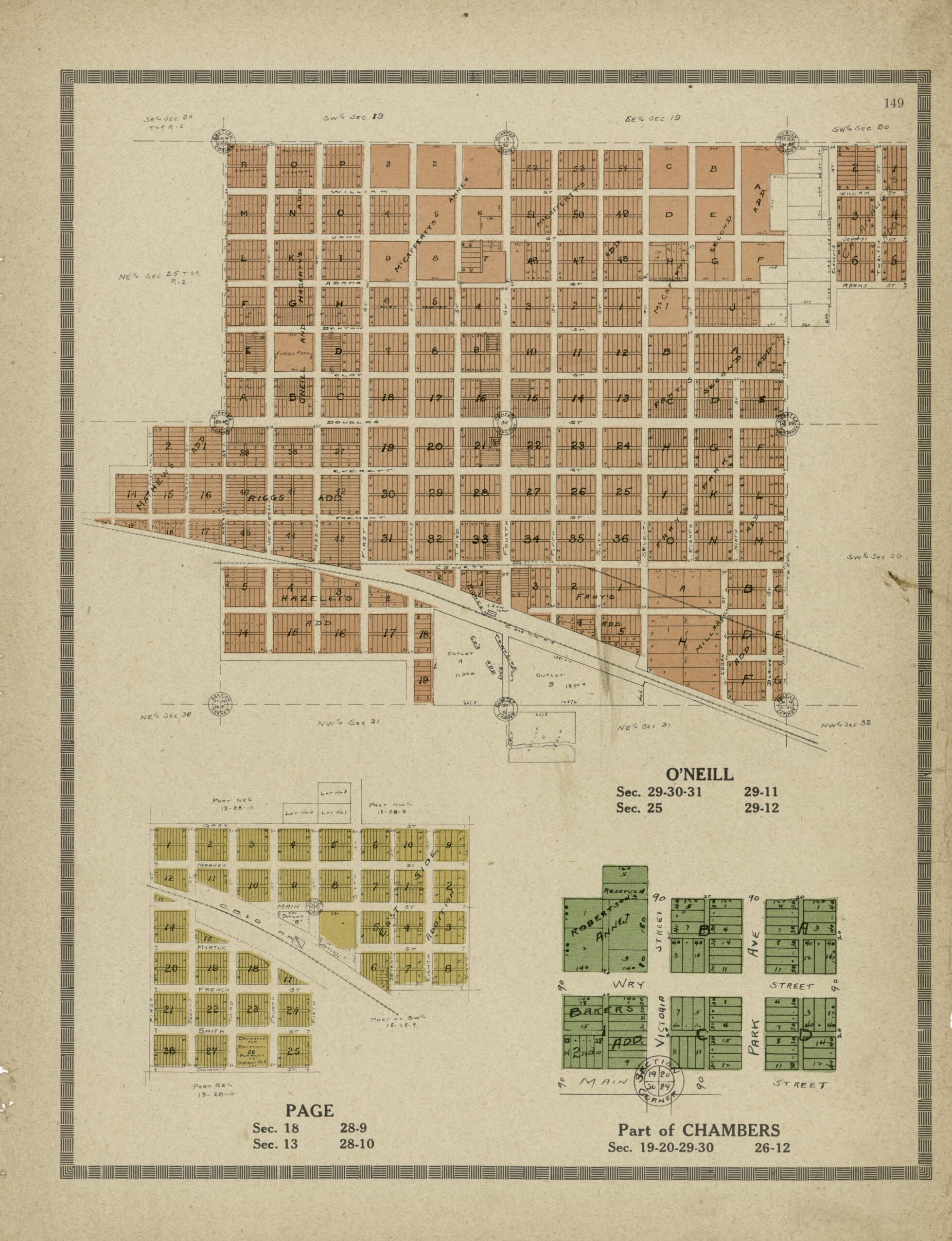 This old map of 149: Page; O&