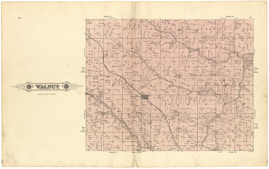 This old map of Walnut from Meacham&