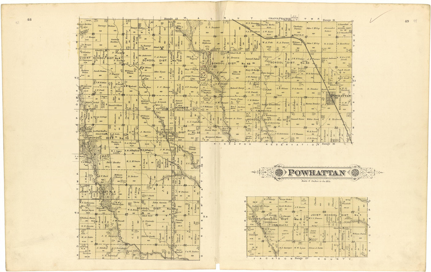 This old map of Powhattan from Meacham&