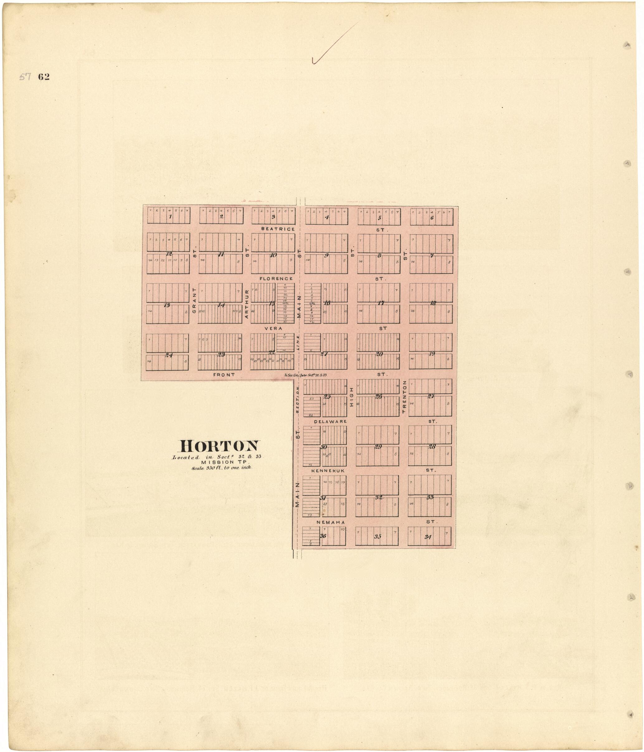 This old map of Horton from Meacham&