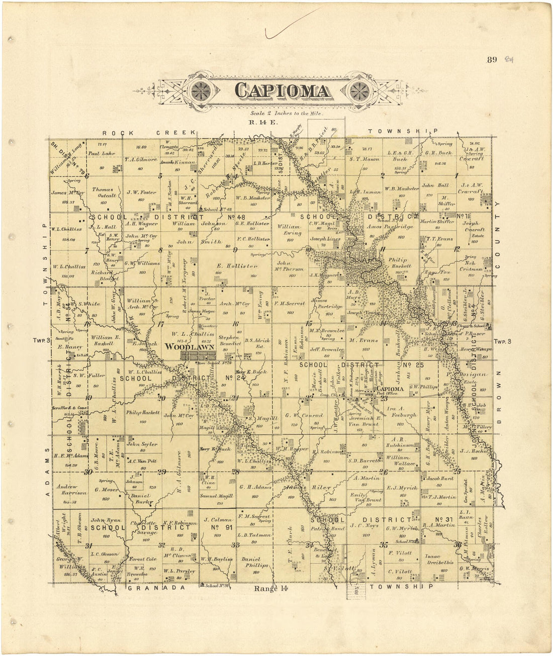 This old map of Capioma from Meacham&