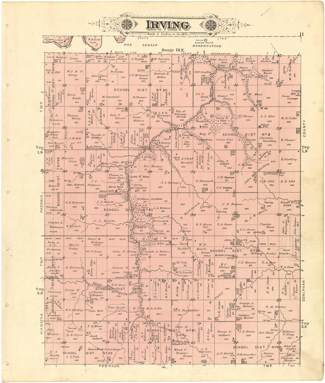 This old map of Irving from Meacham&