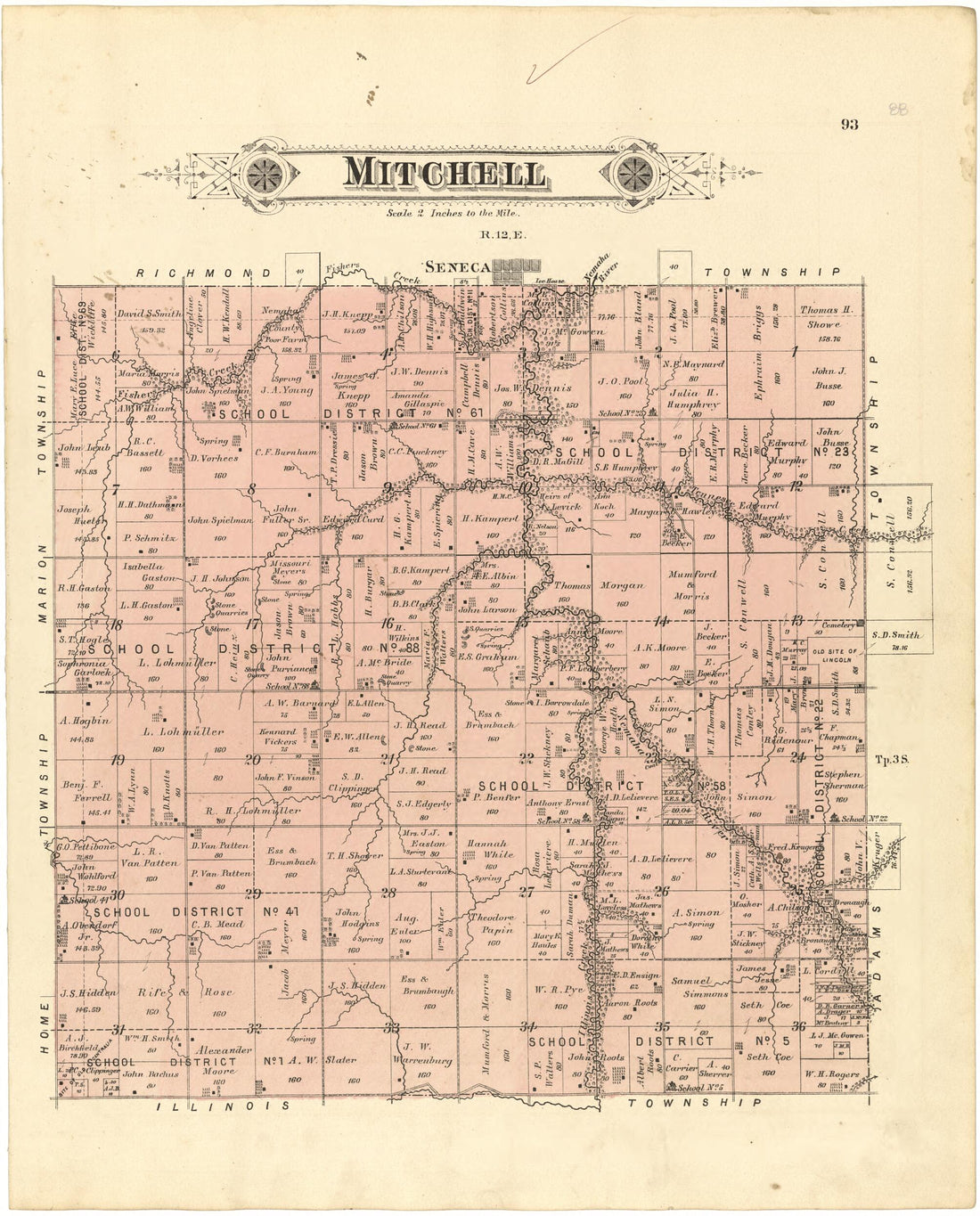 This old map of Mitchell from Meacham&