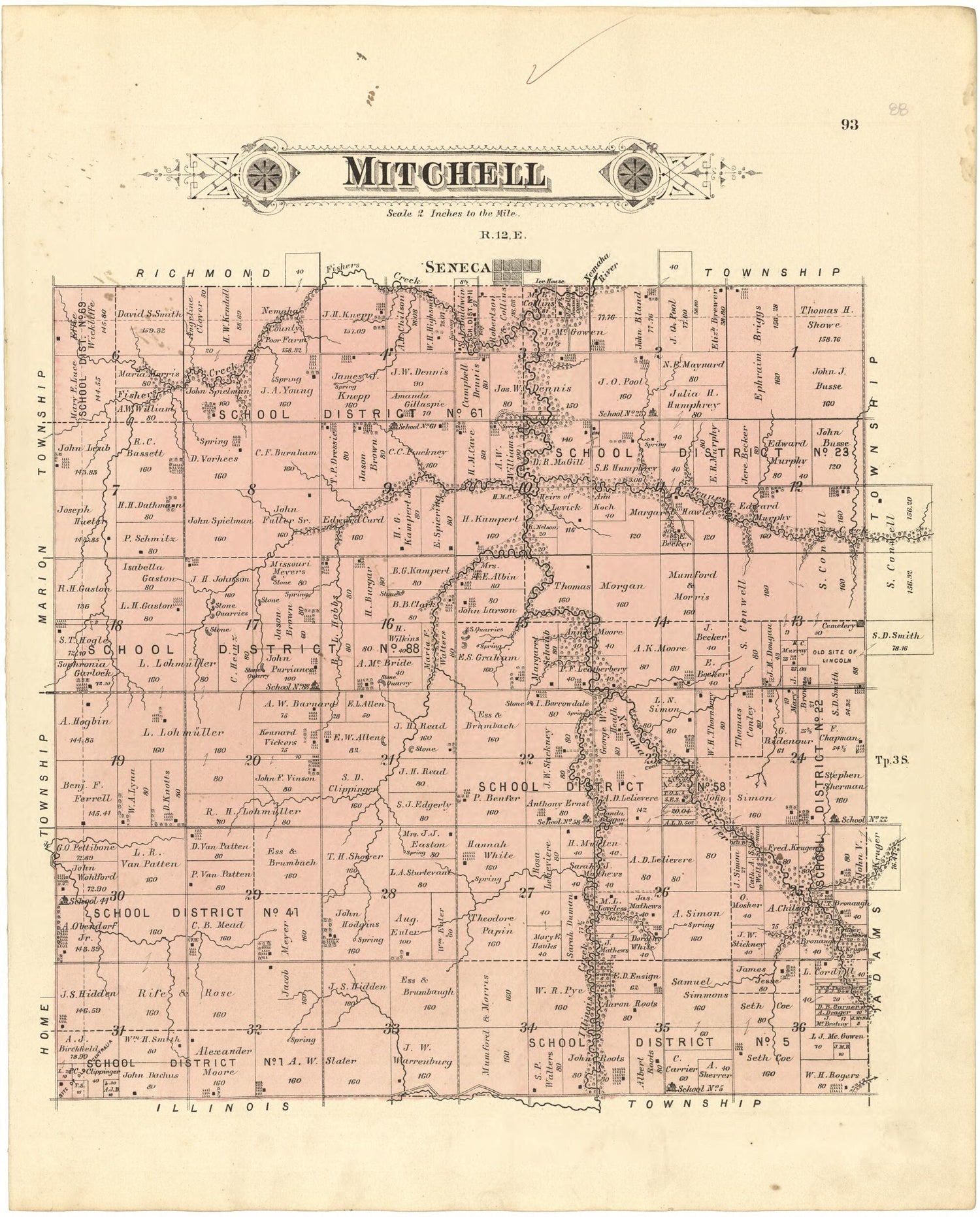 This old map of Mitchell from Meacham&