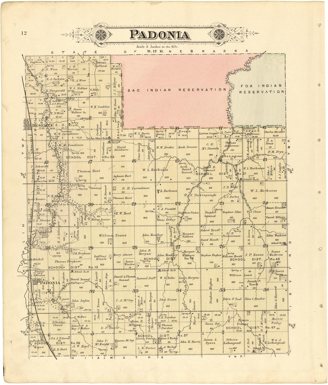 This old map of Padonia from Meacham&