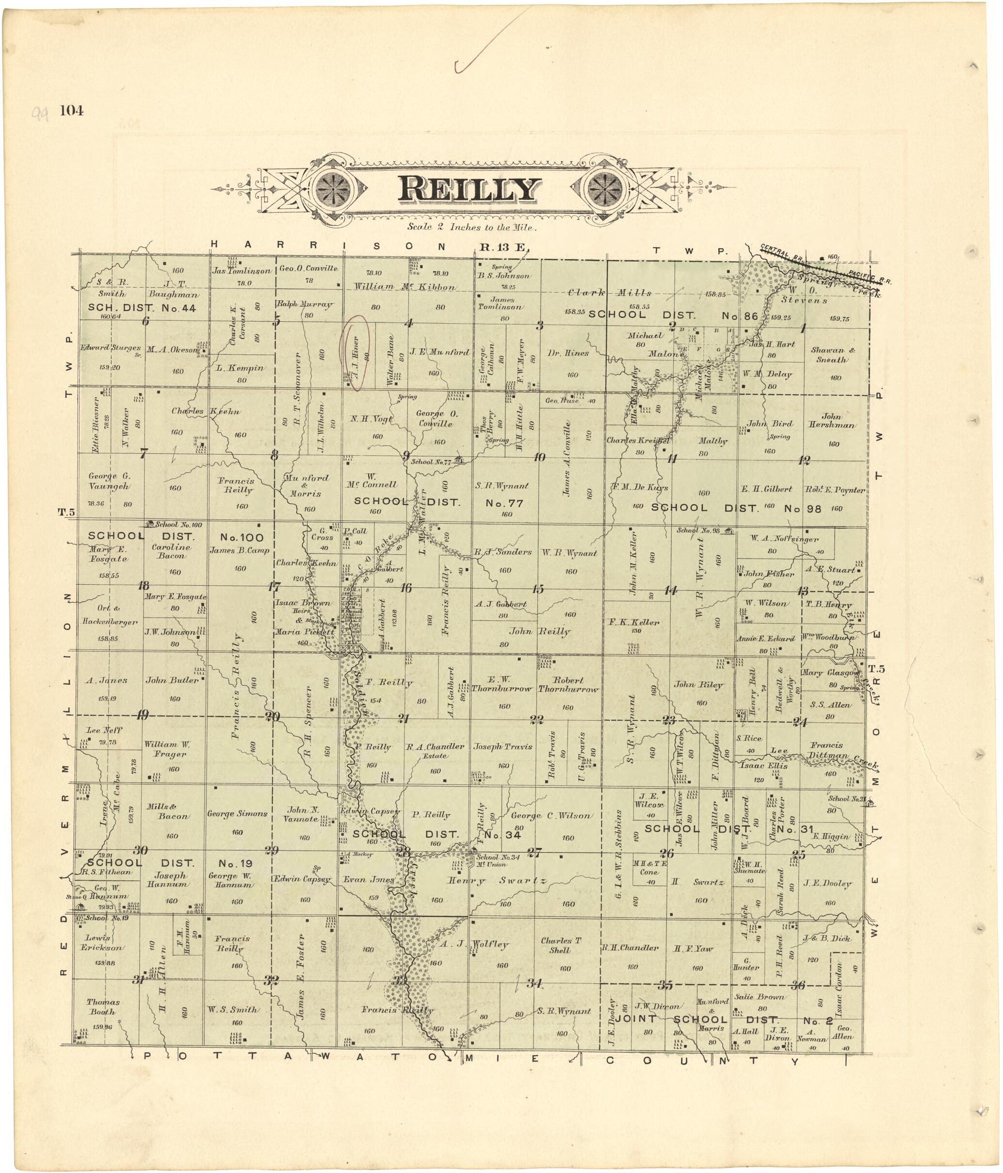 This old map of Reilly from Meacham&