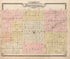 Outline Map of Hodgeman County, Kansas from Standard Atlas of Hodgeman County, Kansas 1907 by Relic Map Company