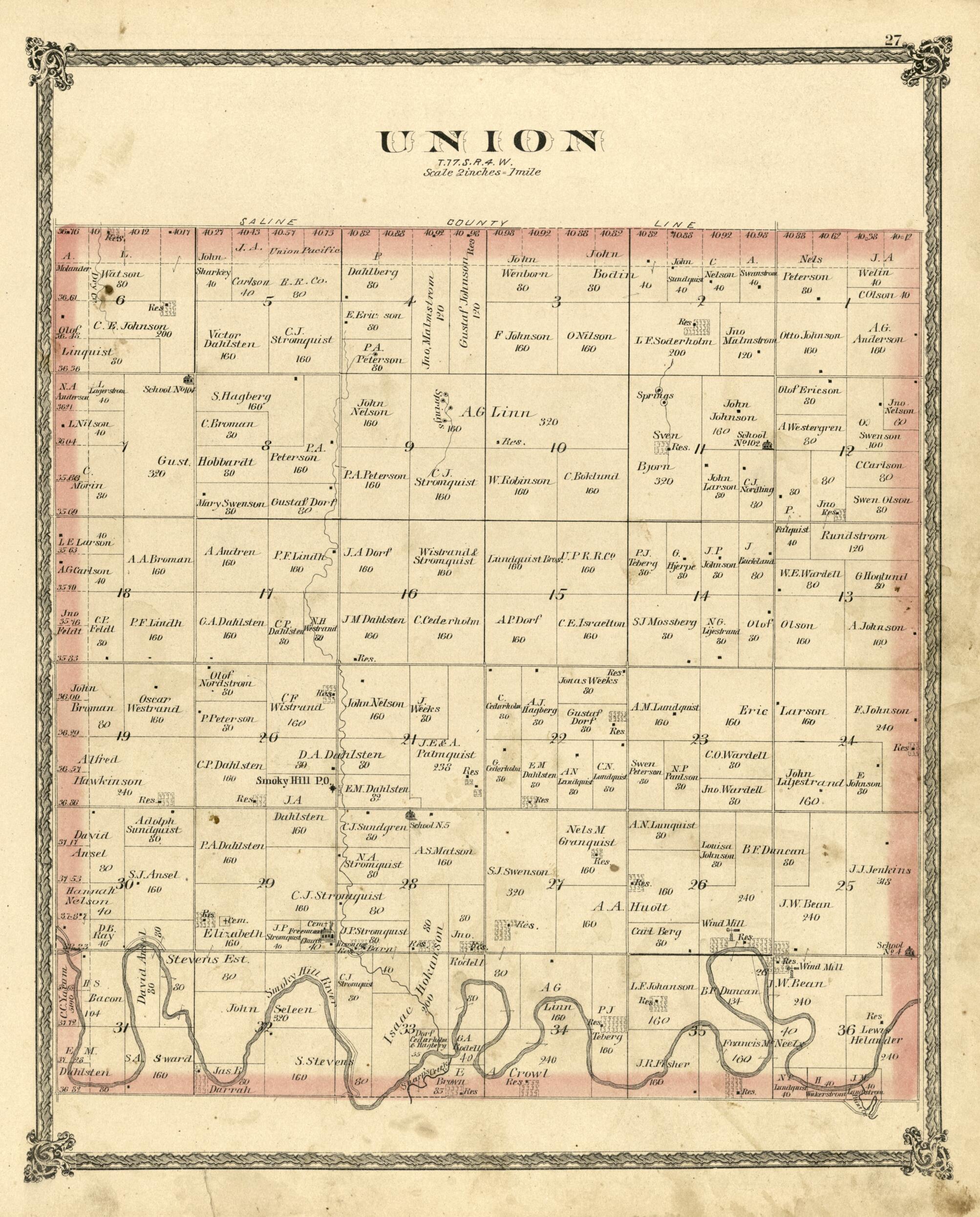 This old map of Union from Edwards&