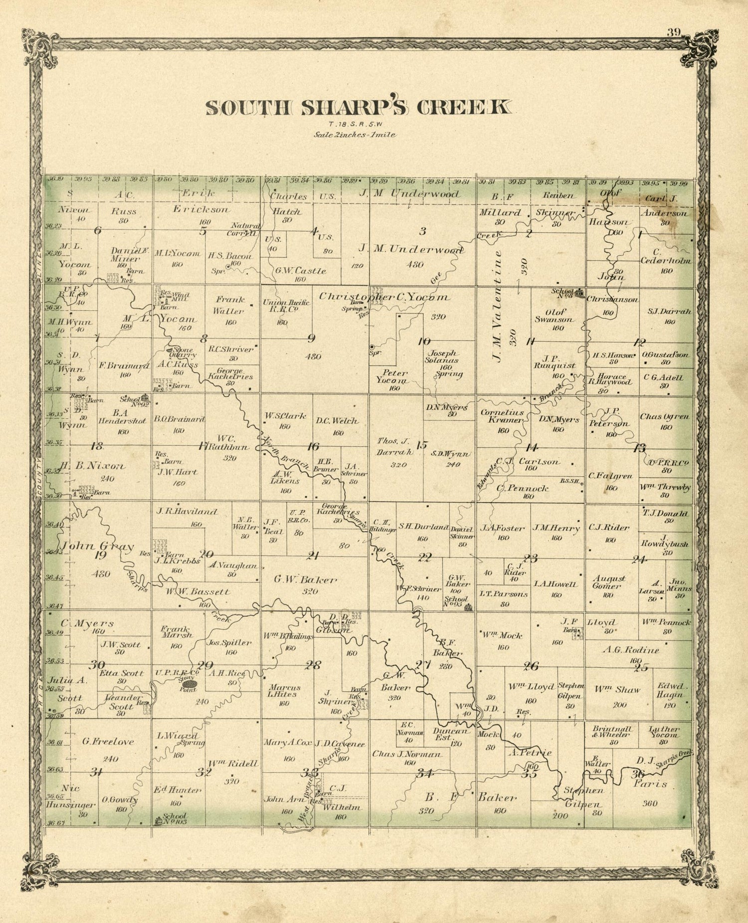 This old map of South Sharp&