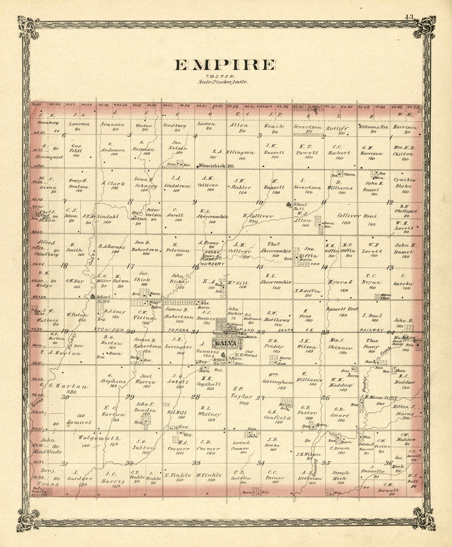 This old map of Empire from Edwards&