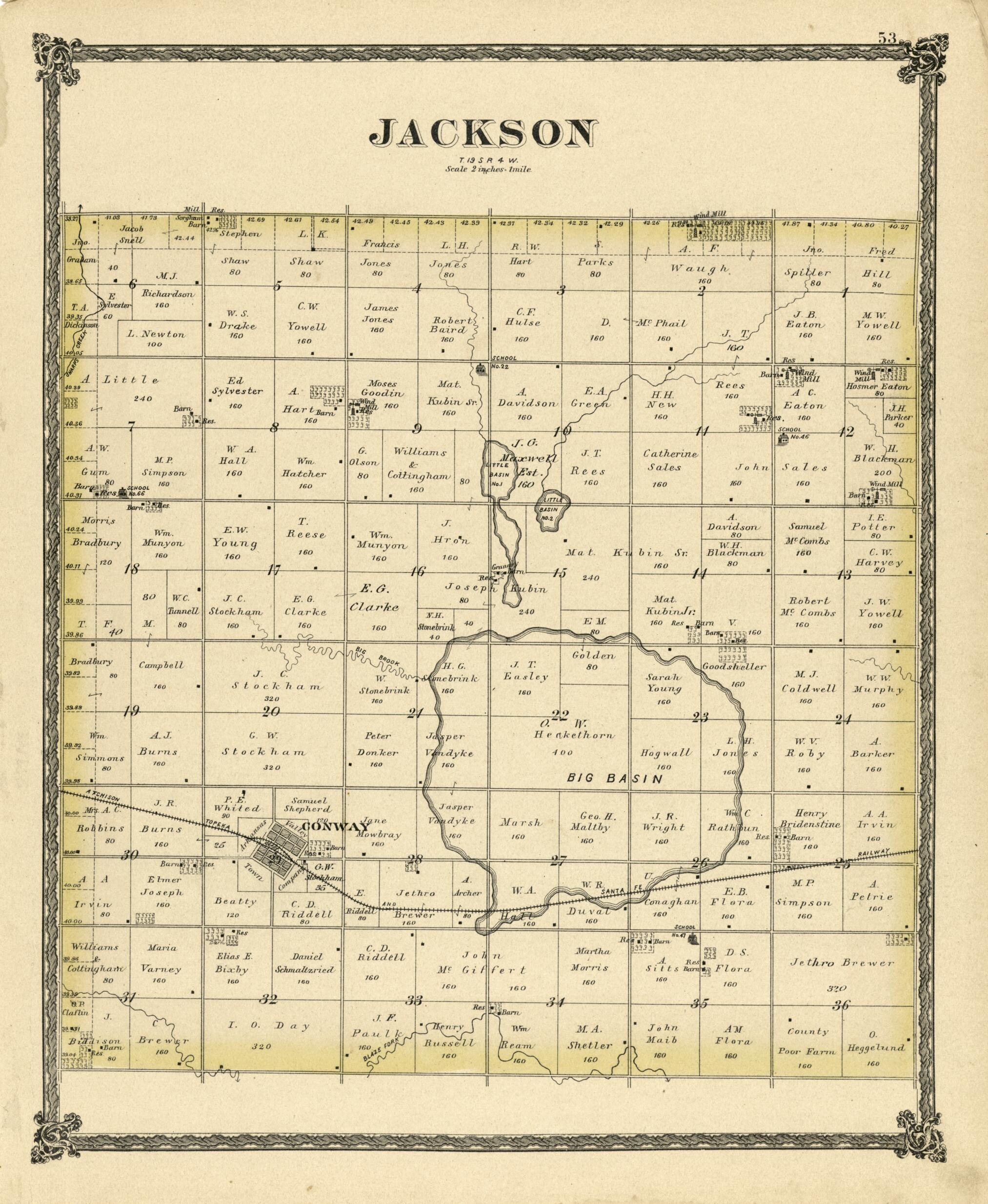 This old map of Jackson from Edwards&